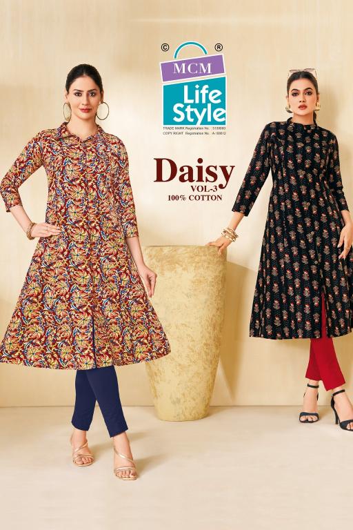 Mcm Daisy Vol-3 – A-Line Kurtis - Wholesale Catalog