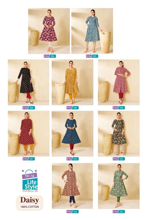 Mcm Daisy Vol-3 – A-Line Kurtis - Wholesale Catalog