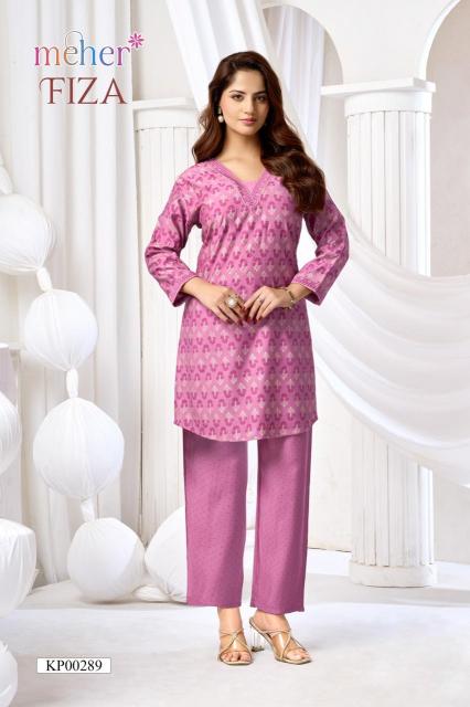 Meher Fiza catalog winter co ord sets