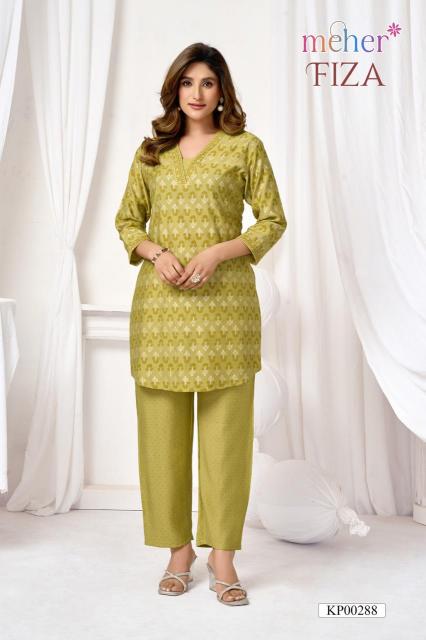 Meher Fiza catalog winter co ord sets