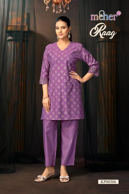 Meher Raag catalog co ord sets suit