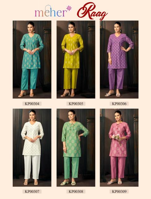 Meher Raag catalog co ord sets suit