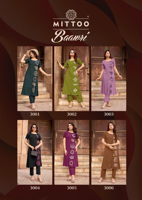 Mittoo Baawri catalog co ord set wholesale