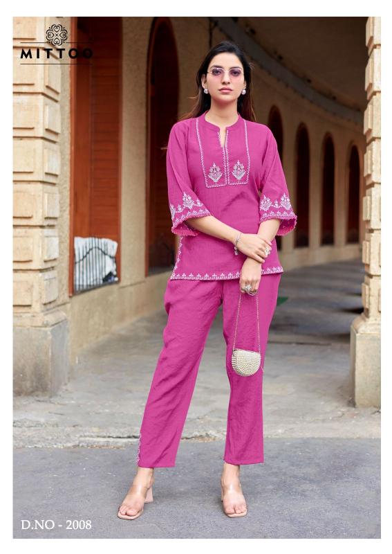 Mittoo Korra Vol 2 catalog co ord sets for women in india