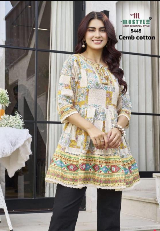 Mostyle 5445 , 5446 catalog kurtis wholesaler in kerela
