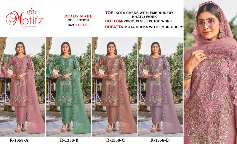Motifz 1358 catalog pakistani suits wholesalers in hyderabad