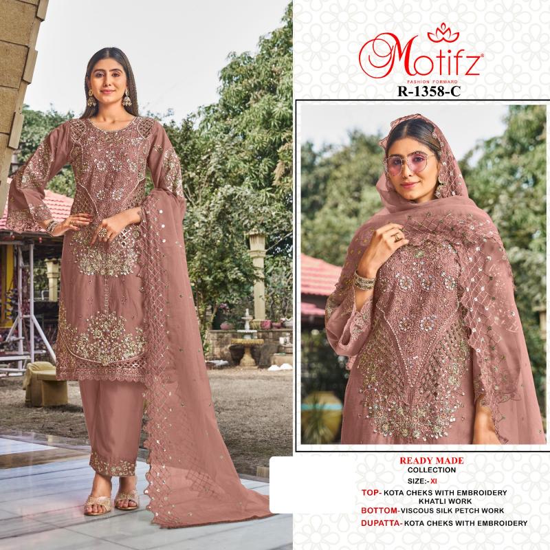 Motifz 1358 catalog pakistani suits wholesalers in hyderabad
