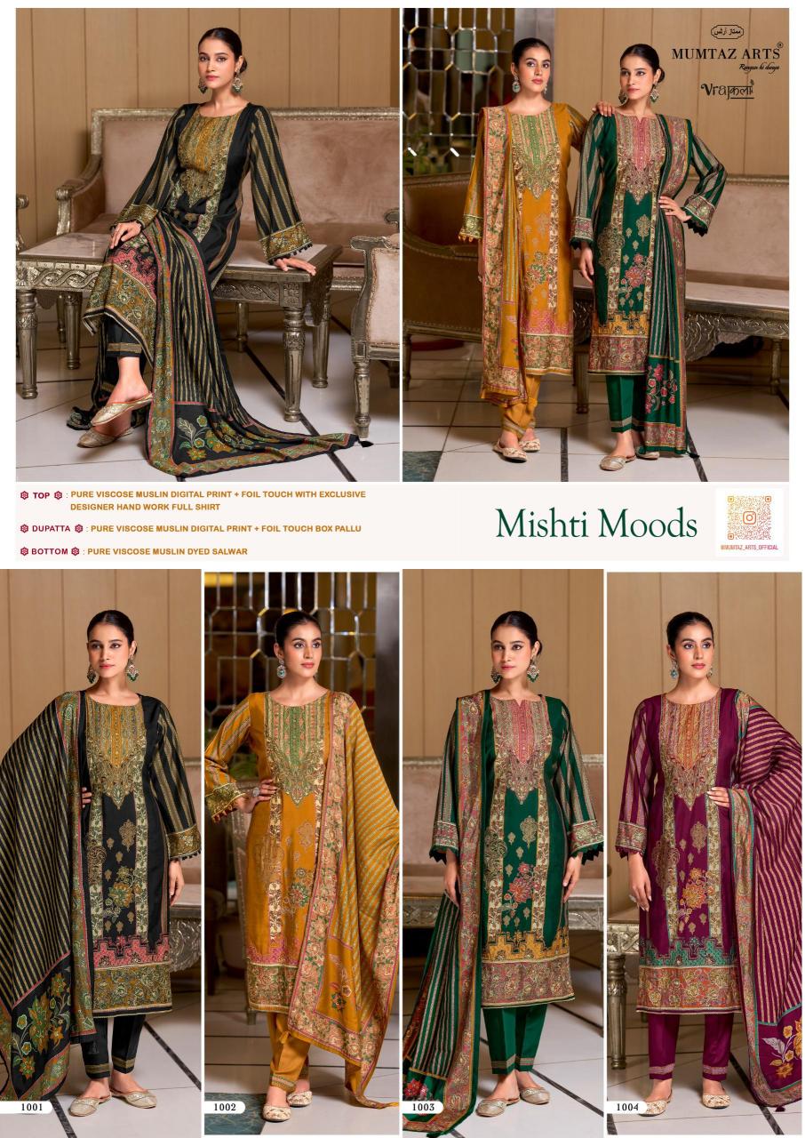 Mumtaz Arts Mishti Moods catalog dress material on sale in surat online