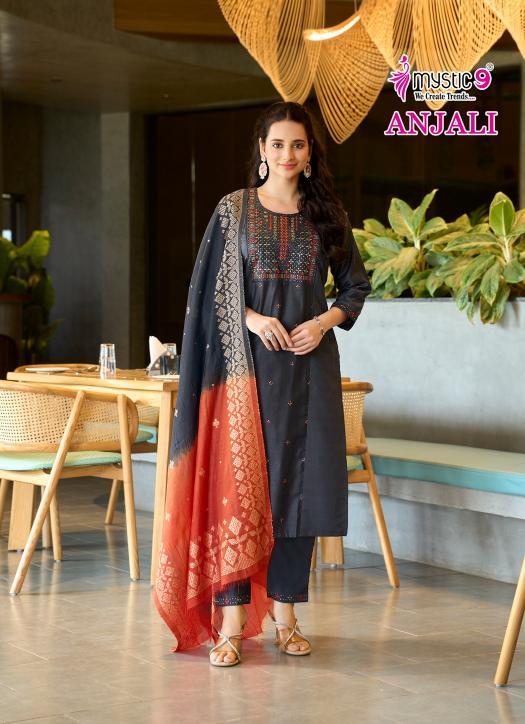Mystic 9 Anjali Vol 1 Catalog wholesale kurti manufacturers in bangalore
