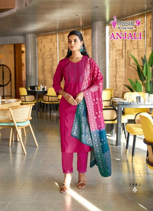 Mystic 9 Anjali Vol 1 Catalog wholesale kurti manufacturers in bangalore