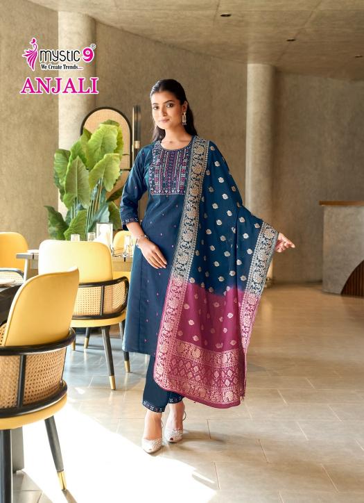 Mystic 9 Anjali Vol 1 Catalog wholesale kurti manufacturers in bangalore