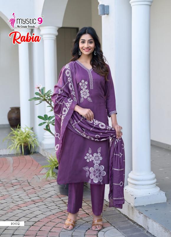 Mystic 9 Rabia Vol 1 Catalog sc aura kurtis wholesale