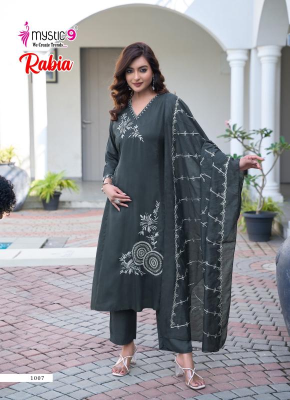 Mystic 9 Rabia Vol 1 Catalog sc aura kurtis wholesale