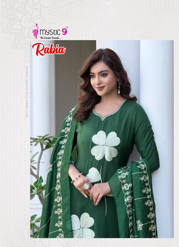 Mystic 9 Rabia Vol 1 Catalog sc aura kurtis wholesale