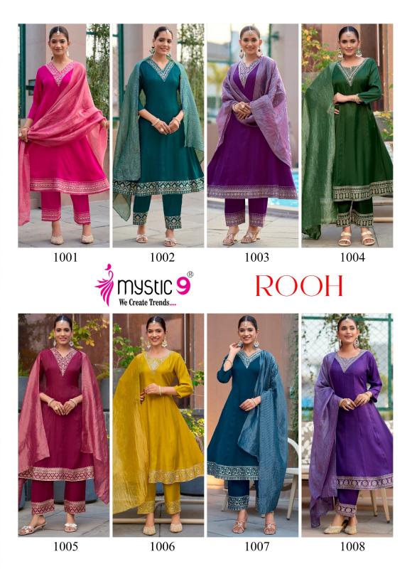 Mystic 9 Rooh vol 1 catalog aarfa kurtis wholesaler