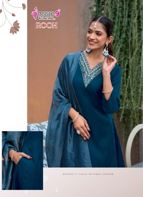 Mystic 9 Rooh vol 1 catalog aarfa kurtis wholesaler