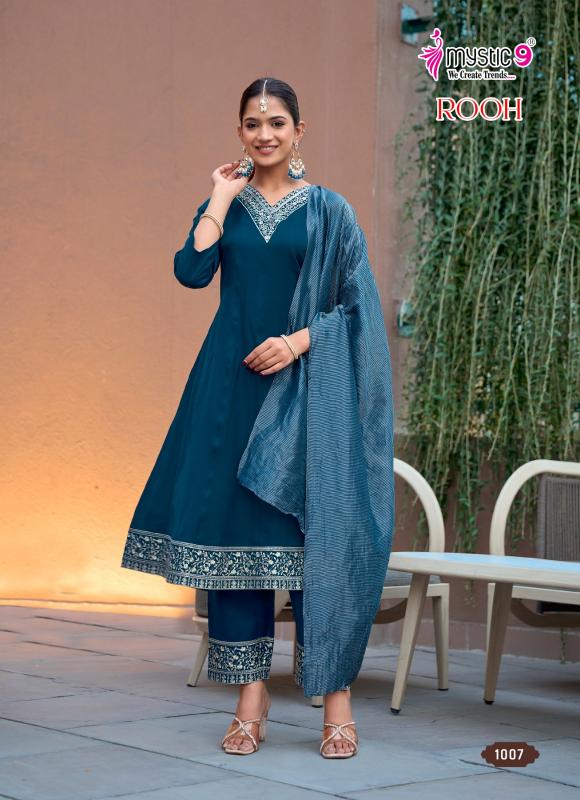 Mystic 9 Rooh vol 1 catalog aarfa kurtis wholesaler