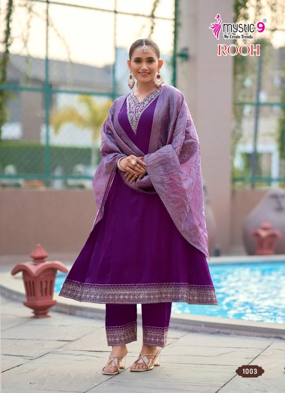 Mystic 9 Rooh vol 1 catalog aarfa kurtis wholesaler