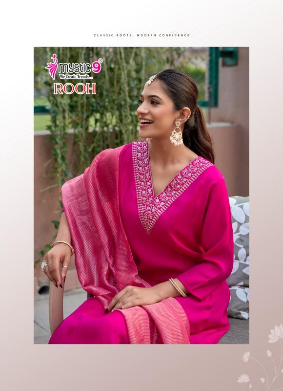Mystic 9 Rooh vol 1 catalog aarfa kurtis wholesaler