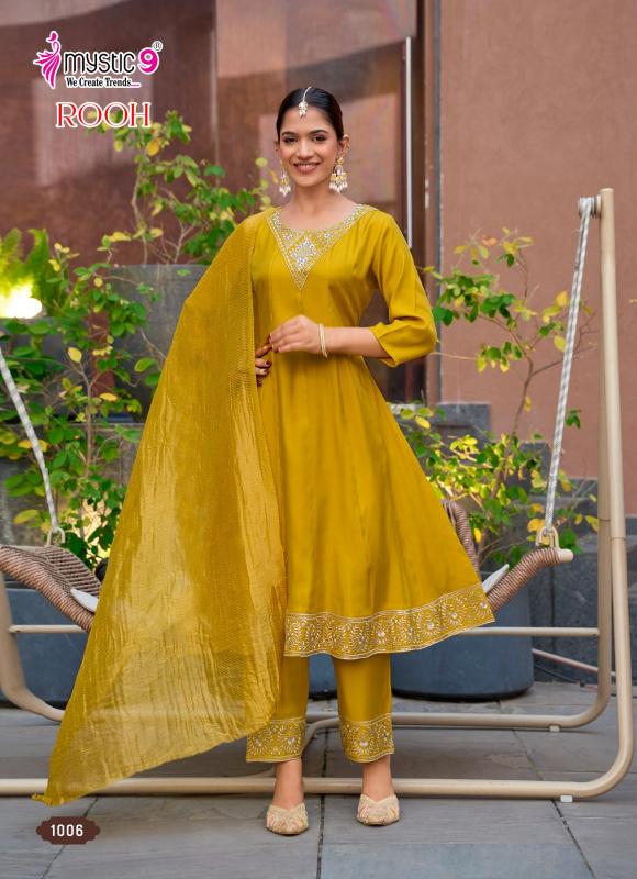 Mystic 9 Rooh vol 1 catalog aarfa kurtis wholesaler