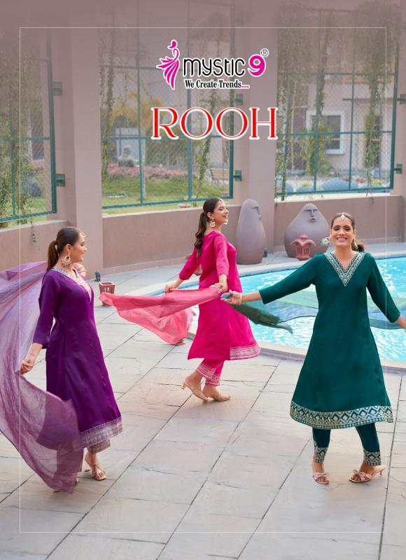 Mystic 9 Rooh vol 1 catalog aarfa kurtis wholesaler