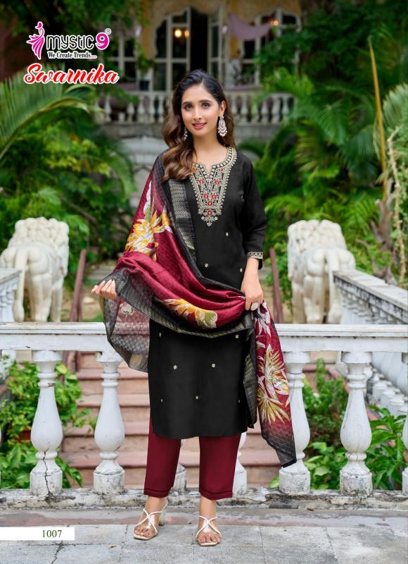 Mystic 9 Swarnika Vol 1 catalog branded kurtis wholesale in pune