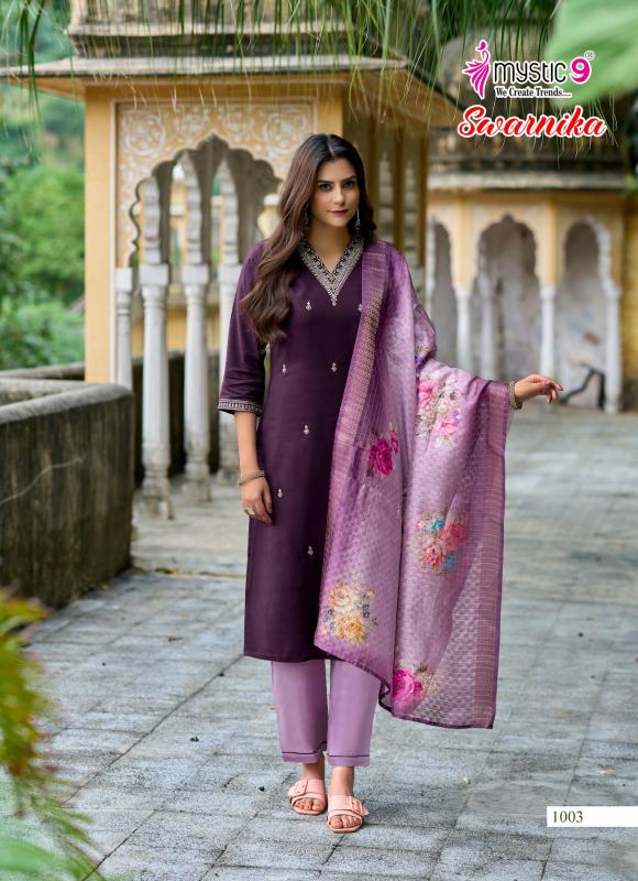 Mystic 9 Swarnika Vol 1 catalog branded kurtis wholesale in pune