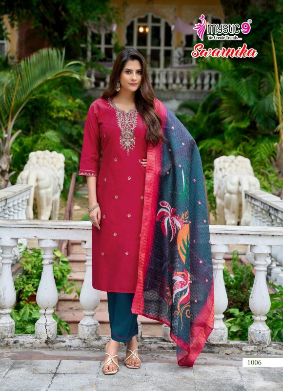 Mystic 9 Swarnika Vol 1 catalog branded kurtis wholesale in pune