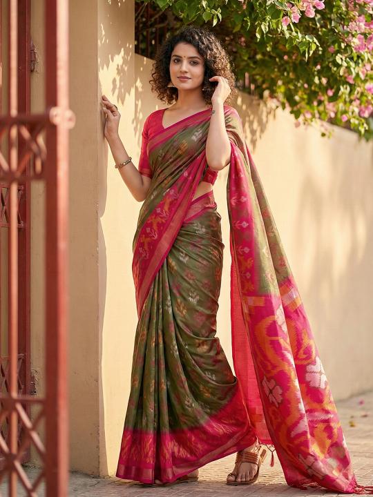 NAVYA SILK VOL 1 by shree shyam fashion fancy designer Pochampalli Soft Silk fabric saree wholesale with Fancy latkan