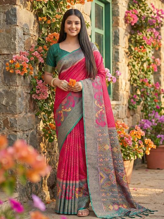 NAVYA SILK VOL 2 by shree shyam fashion fancy designer Pochampalli Soft Silk fabric saree wholesale with Fancy latkan