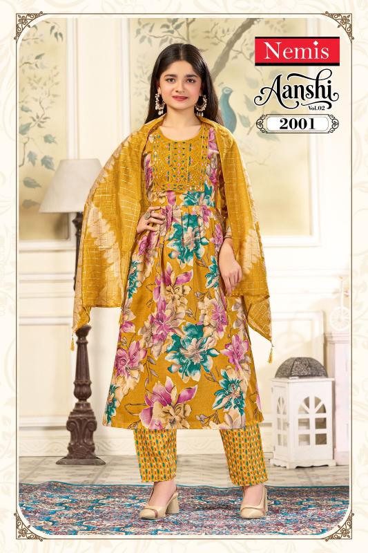 Nemis Aanshi Vol 2 catalog wholesale kids wear in coimbatore