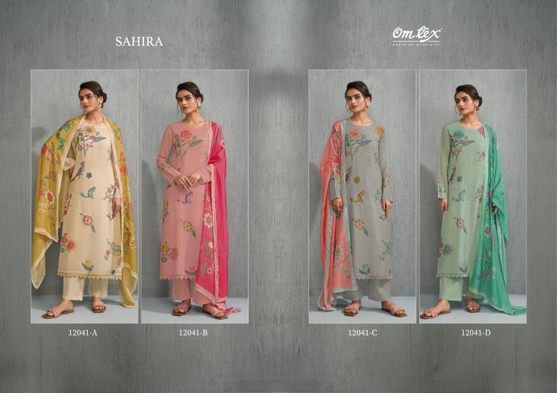 Omtex Sahira catalog unstitched salwar kameez wholesalers