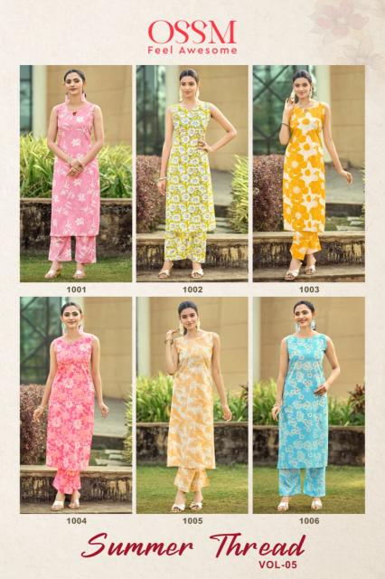Ossm Summer Threads Vol 5 catalog luxury co ord sets