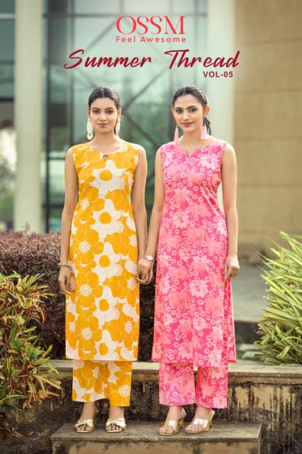 Ossm Summer Threads Vol 5 catalog luxury co ord sets