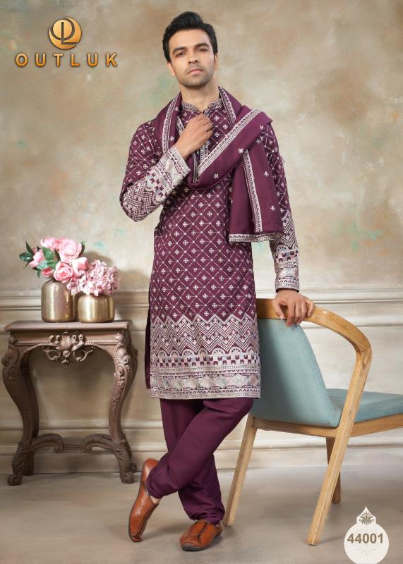 Outluk Wedding Vol 44 catalog wholesale mens kurti website