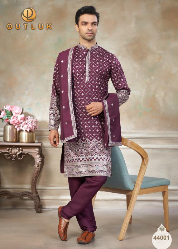Outluk Wedding Vol 44 catalog wholesale mens kurti website