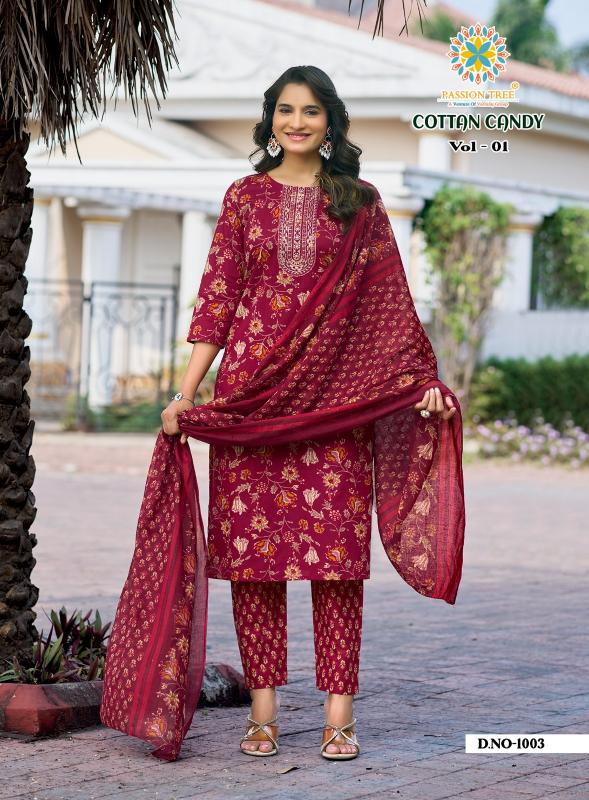 Passion Tree Cotton Candy vol 1 Catalog w brand kurtis wholesale
