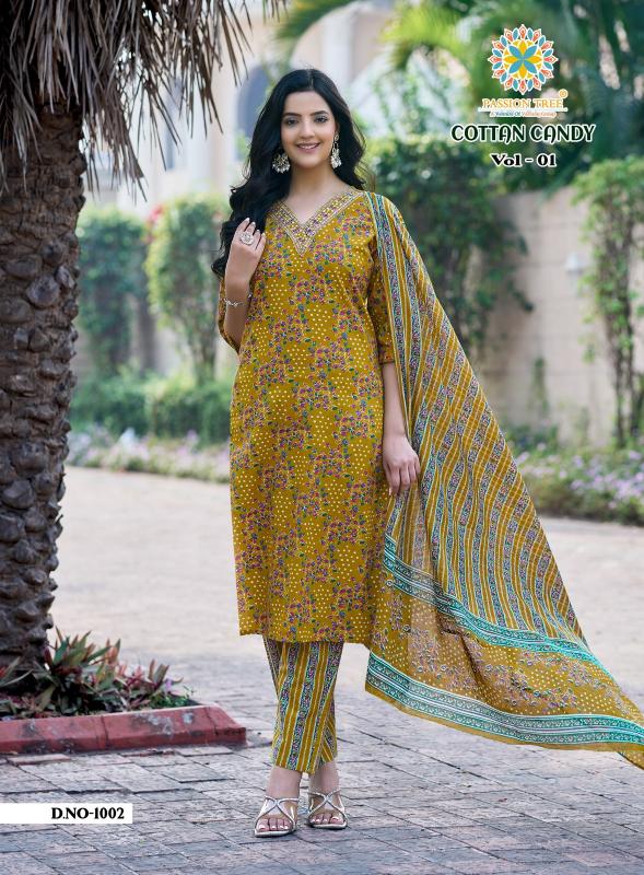 Passion Tree Cotton Candy vol 1 Catalog w brand kurtis wholesale