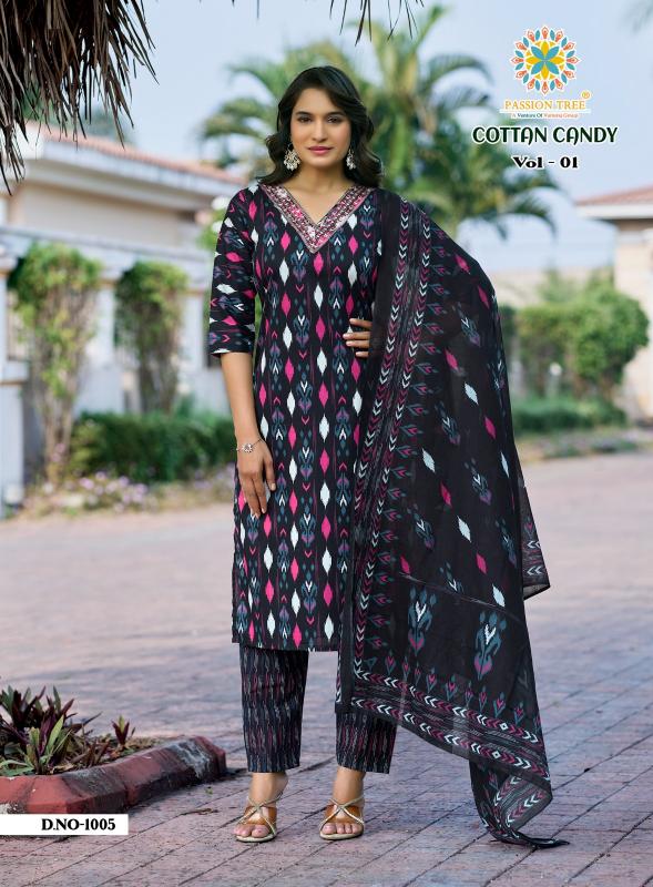 Passion Tree Cotton Candy vol 1 Catalog w brand kurtis wholesale