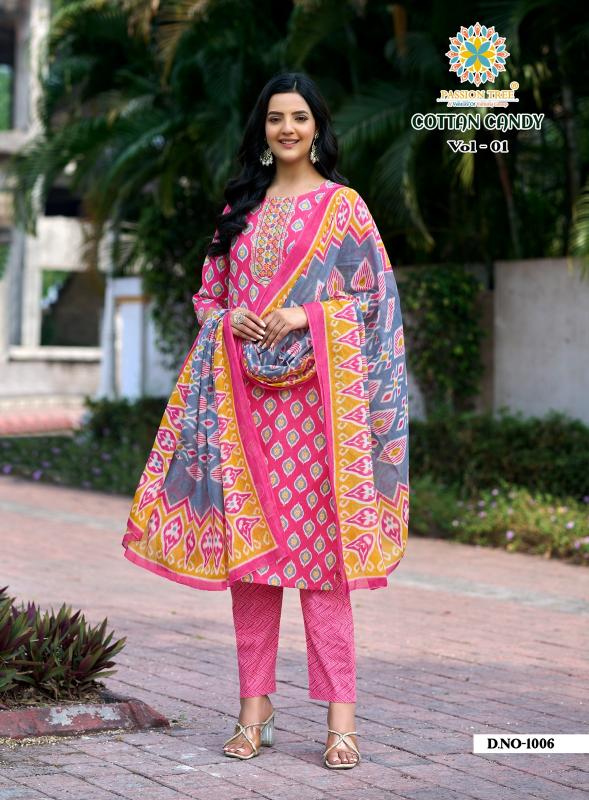 Passion Tree Cotton Candy vol 1 Catalog w brand kurtis wholesale