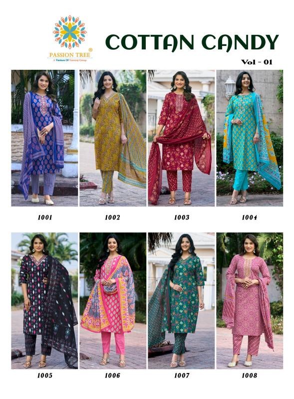Passion Tree Cotton Candy vol 1 Catalog w brand kurtis wholesale