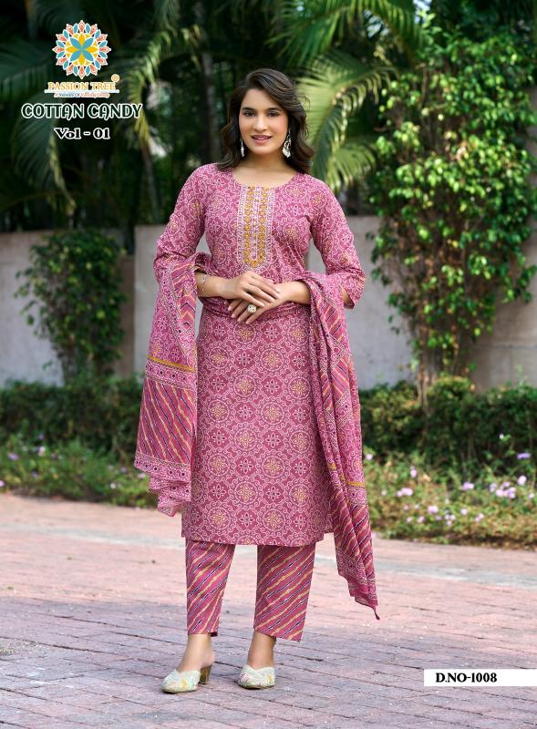Passion Tree Cotton Candy vol 1 Catalog w brand kurtis wholesale