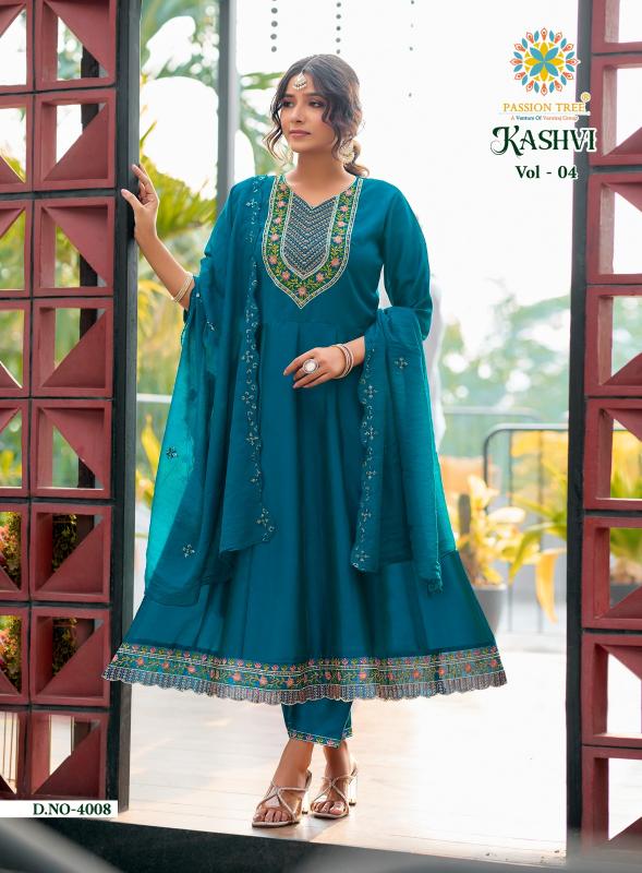 Passion Tree Kashvi vol 4 catalog designer kurtis low price wholesale prices in delhi