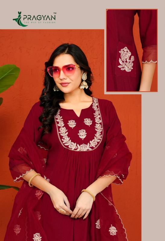 Pragyan Rosy Vol 1 Catalog ladies designer kurti wholesaler and manufacturer