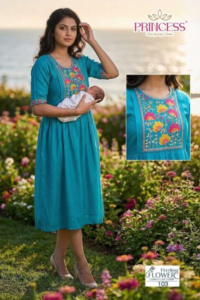 Princess Feeding Flower catalog wholesale rate kurtis online