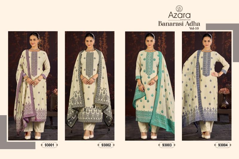 Radhika Azara Banarashi Adah Vol 10 catalog wholesale dress materials in surat with price