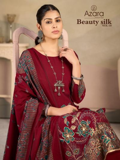Radhika Azara Beauty Silk Vol 10 catalog surat dress material wholesalers online