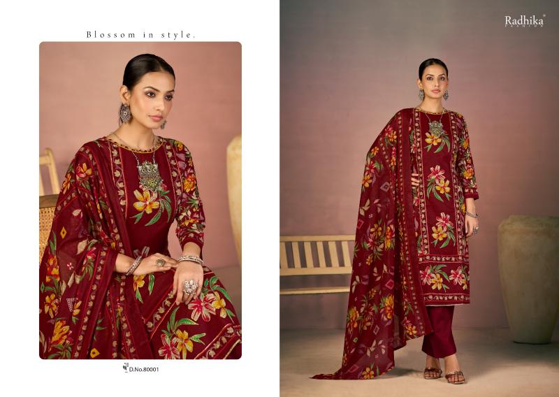 Radhika Azara Flora catalog surat mumbai dress materials for sales