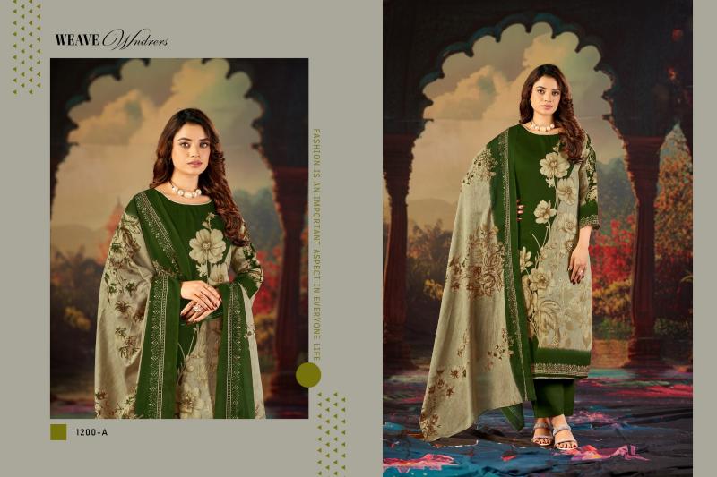 Radhika Azara Kayka D 1200 catalog surat dress material catalogue