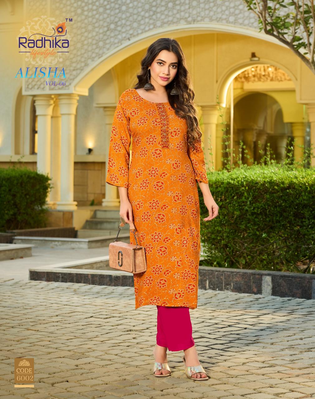 Radhika LifeStyle Alisha Vol 6 catalog kurti wholesaler in dadar